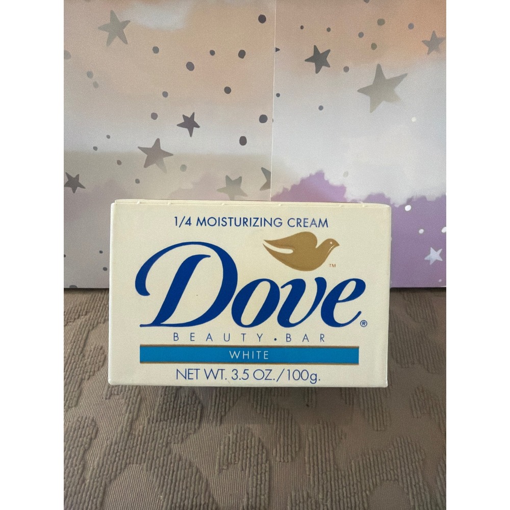 Vintage 1992 Dove White Beauty Bar Soap 3.5 oz Complexion Size New in Box